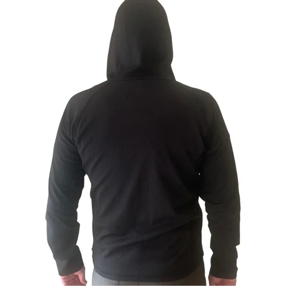 COLUMBIA Titanium Full Zip Black Hooded Jacket Stretch Athletic Size Large - Picture 5 of 16